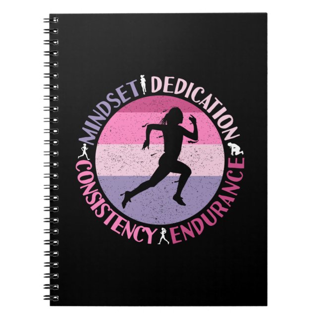 Cuaderno Mentalidad en ejecución - Cita de resistencia Girl (Frente)