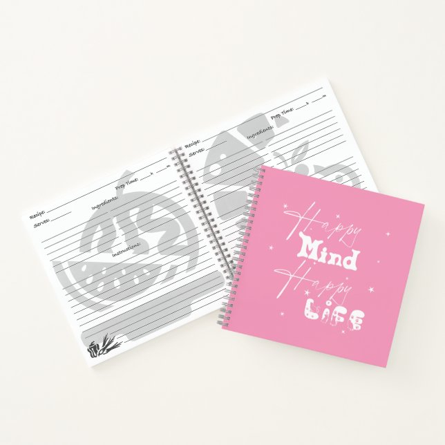 Cuaderno Mente Feliz Vida Feliz Lindo (Interior)