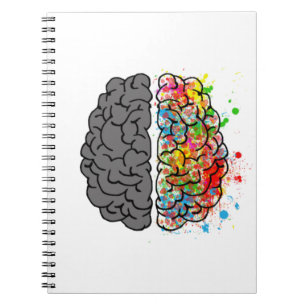 Cuaderno mente mental psicología ideas corazones