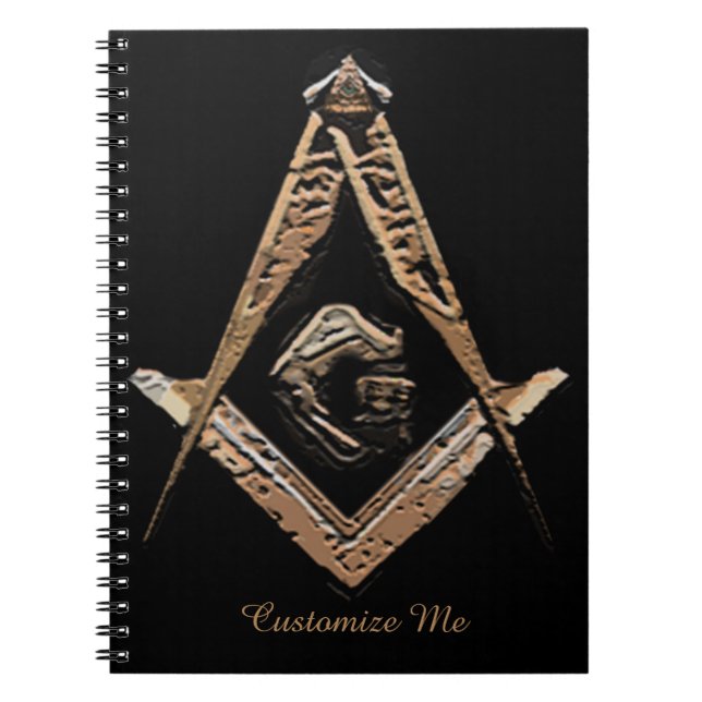 Cuaderno Mentes masónicas (dorado) (Frente)
