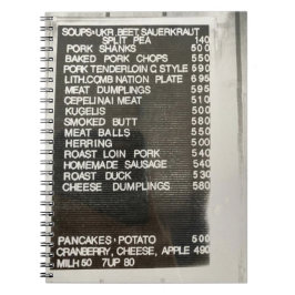 Cuaderno Menú de comida lituana polaca libro de recetas de 