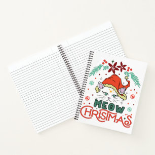 Cuaderno Meow Navidades, Feliz Navidad