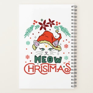 Cuaderno Meow Navidades, Feliz Navidad