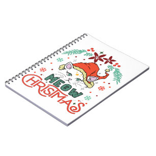 Cuaderno Meow Navidades, Feliz Navidad