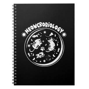 Cuaderno Meowcrobiology Microbiology Cute Kitten Science