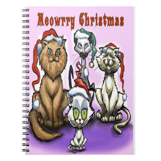 Cuaderno Meowrry Navidades Cats (Frente)