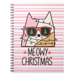 Cuaderno Meowy Navidades enciende un bloc de notas