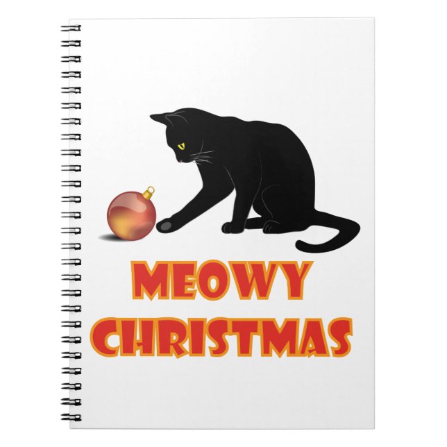 Cuaderno Meowy Navidades Funny Cat (Frente)