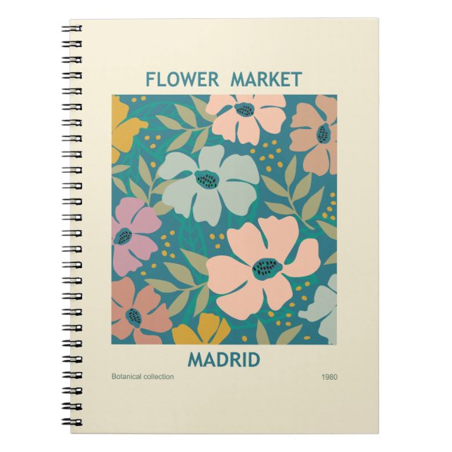 Cuaderno Mercado de flores Madrid Imprimir (Frente)