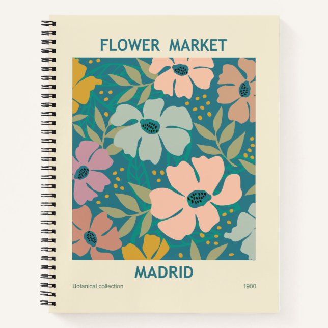 Cuaderno Mercado de flores Madrid Imprimir (Anverso)