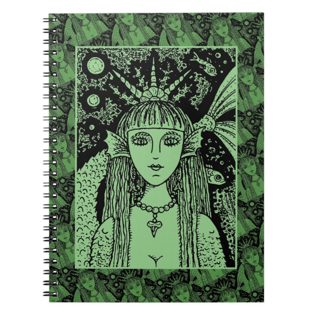 CUADERNO MERCADO GÓTICO, FANTASÍA DEL MAR NEGRO WHIMSY (Frente)