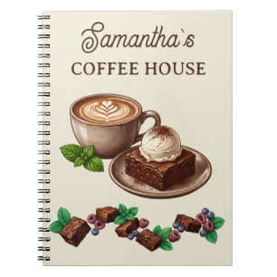 Cuaderno Mercancía personalizada de panadería vintage de br