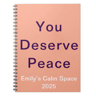 Cuaderno Mereces una cita inspiradora del Personalizado de