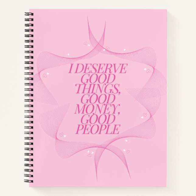 Cuaderno Merezco cosas buenas Cita (Anverso)