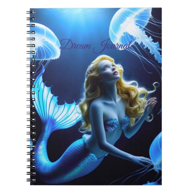 Cuaderno Mermaid Amazed by jellyfish Dream Journal (Frente)