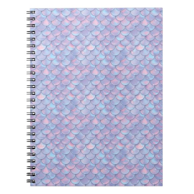 Cuaderno Mermaid Tail Scale Pastel Purple Sparkle Boutique (Frente)