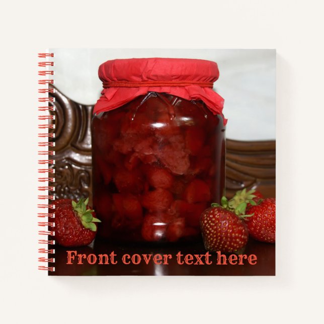 Cuaderno mermelada de fresa (Anverso)
