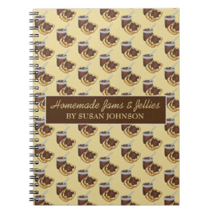 Cuaderno Mermeladas caseras jalea productos enlatados con m