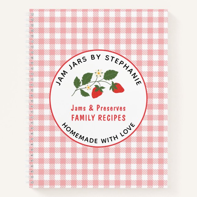 Cuaderno Mermeladas caseras preserva la receta de platillos (Anverso)