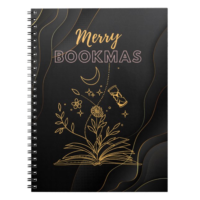 Cuaderno Merry Bookmas - Amantes del libro de Navidades (Frente)