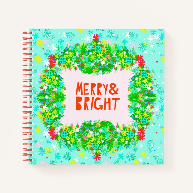 Cuaderno Merry & Bright Wreath (Anverso)