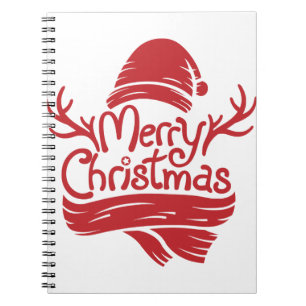 Cuaderno Merry Christmas red