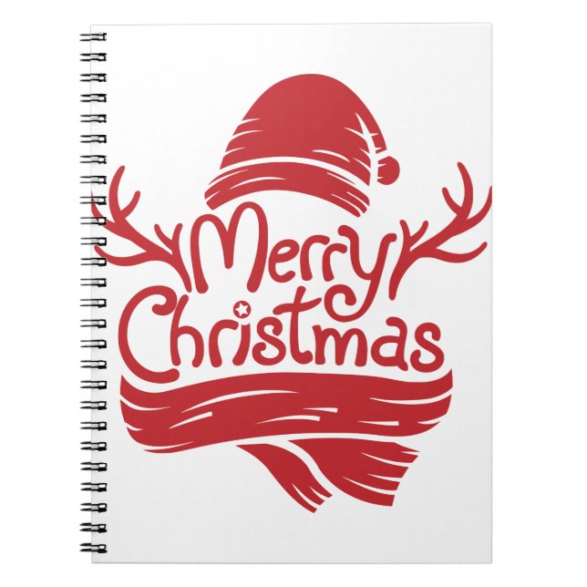 Cuaderno Merry Christmas red (Frente)