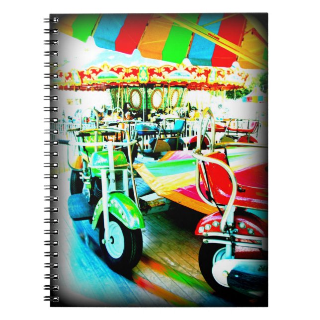 Cuaderno Merry Go Round Motor en el Carnaval (Frente)