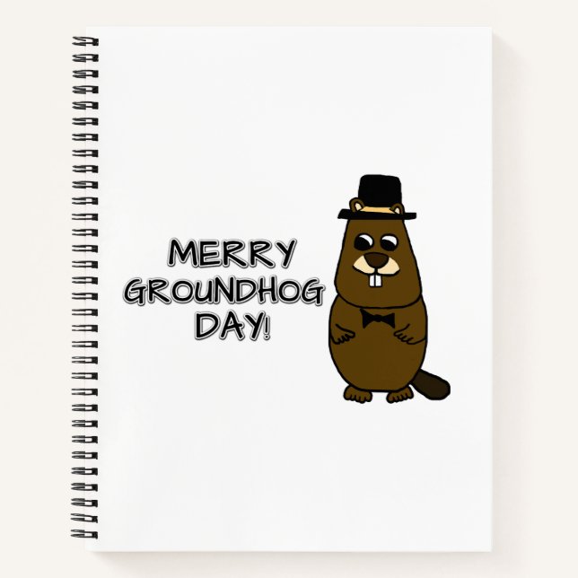 Cuaderno Merry Groundhog Day (Anverso)