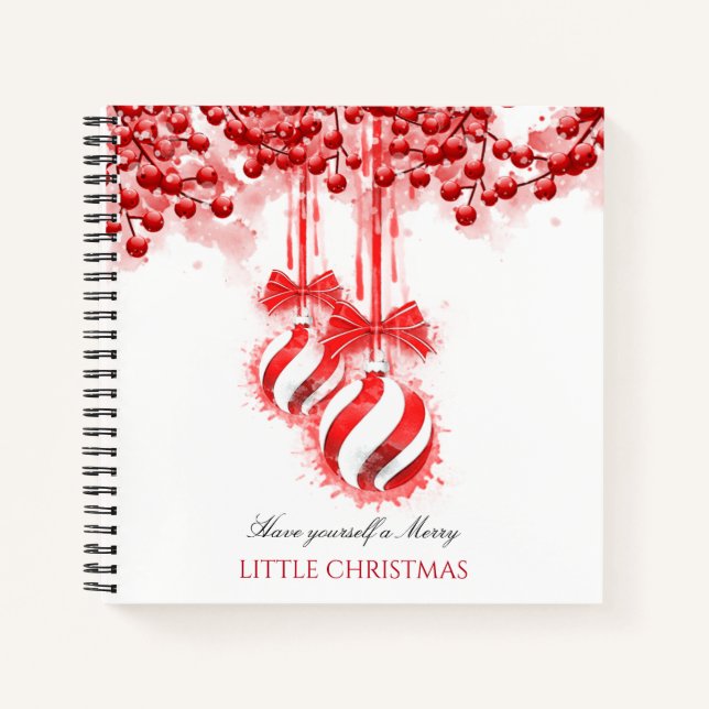 Cuaderno Merry Little Navidades Watercolor Splash (Anverso)