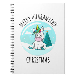 Cuaderno Merry Quarantine Navidades Unicorn