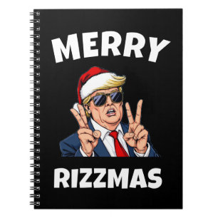 Cuaderno Merry Skibidi Rizzmas Santa Trump