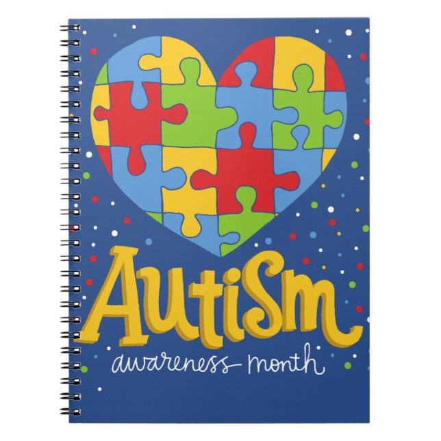 Cuaderno mes de concienciación sobre el autismo (Frente)