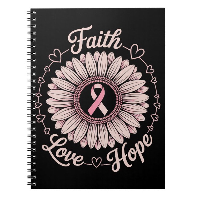 Cuaderno Mes de Concientización sobre el Cáncer de Mama Fe  (Frente)
