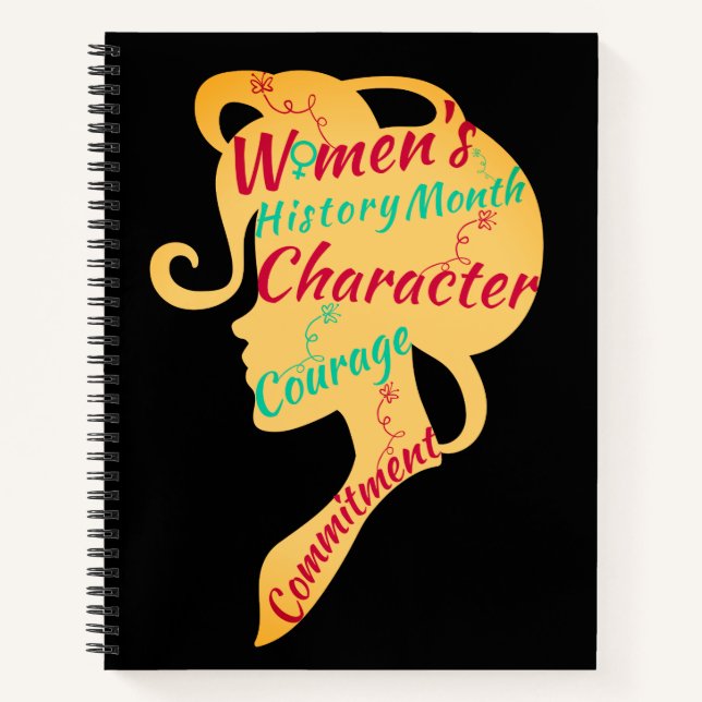 CUADERNO MES DE LA HISTORIA DE LA MUJER CARÁCTER CORAJE COM (Anverso)