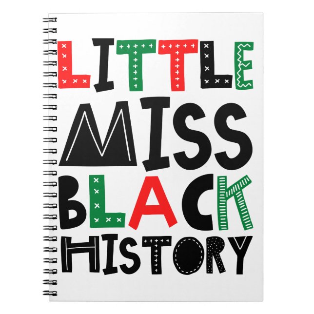 Cuaderno Mes de la historia de Miss Negra (Frente)