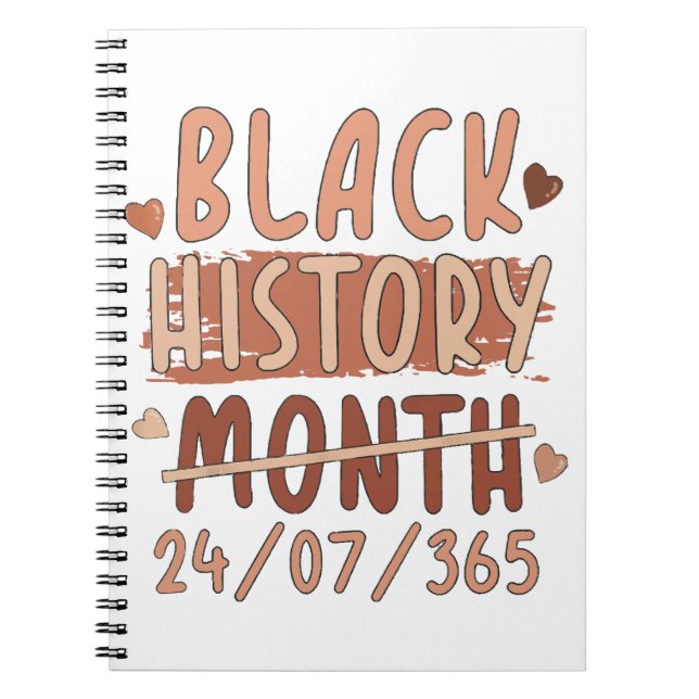 Cuaderno Mes de la historia negra Afro Melanin Mujeres negr (Frente)