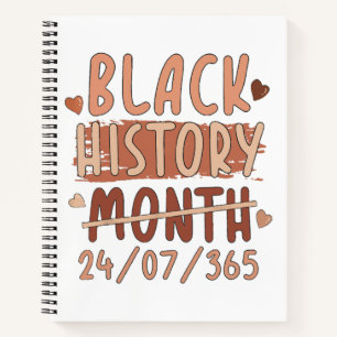 Cuaderno Mes de la Historia Negra Afro Melanina Mujeres Neg