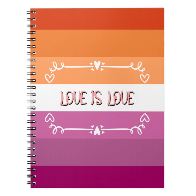 Cuaderno Mes del Orgullo Amor es Amor (Frente)