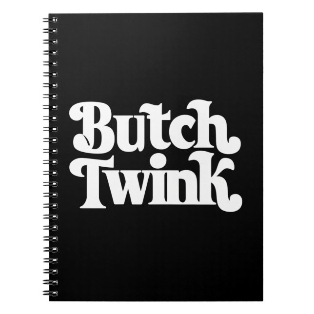Cuaderno Mes del orgullo LGBTQ Butch Twink (Frente)