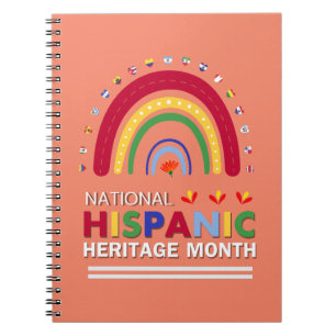Cuaderno Mes del patrimonio hispano: arcoiris y banderas