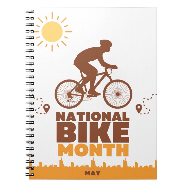 Cuaderno Mes nacional de la bicicleta (Frente)