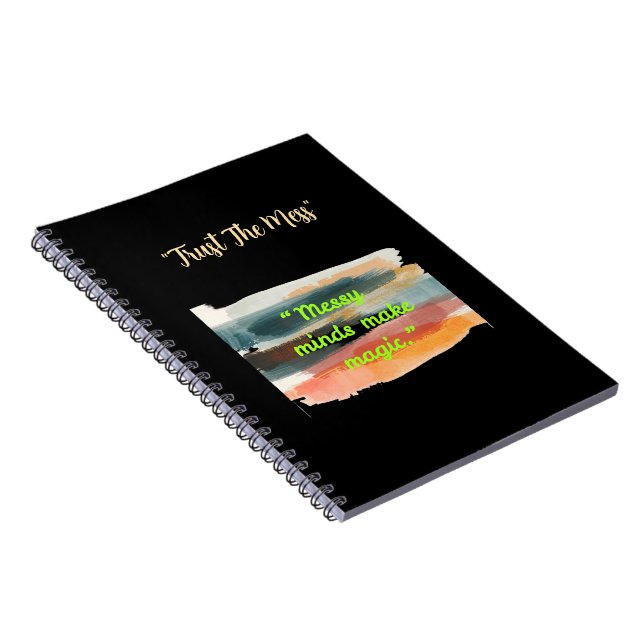 Cuaderno Messy Minds Make Magic | Artistic Brushstroke  (Lado Derecho)