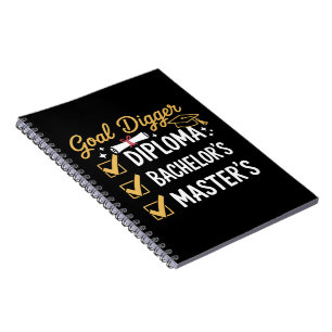 Cuaderno Meta de graduación de Maestría Digger lo dominó Cl