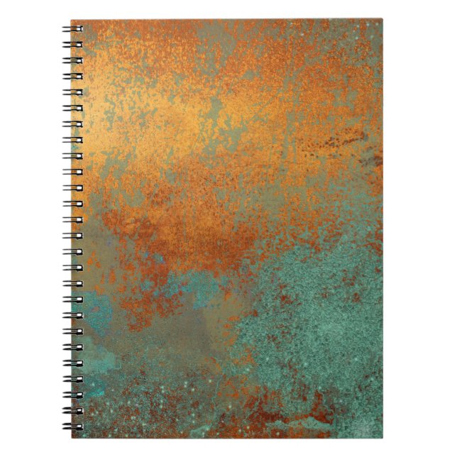 Cuaderno Metálico de moda Rich Copper Patina (Frente)