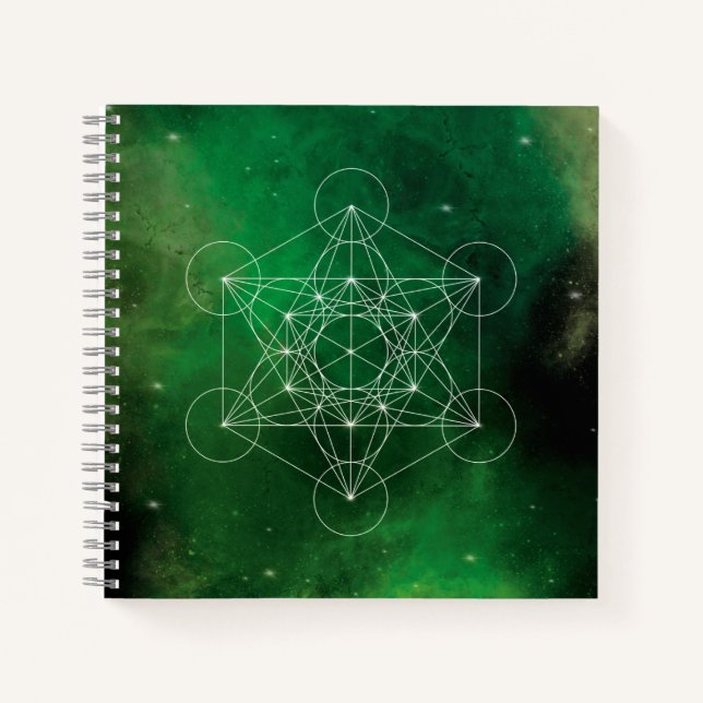 Cuaderno Metatrón, chakra, zen, geometría sagrada, ángel (Anverso)
