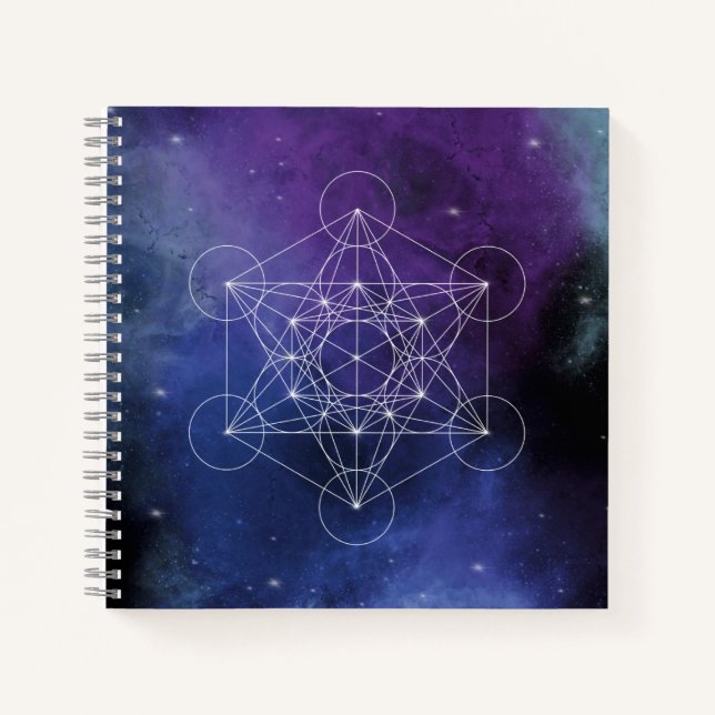 Cuaderno Metatrón, chakra, zen, geométrica sagrada, geometr (Anverso)