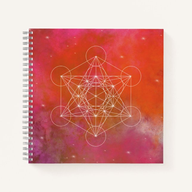 Cuaderno Metatron, chakra,zen,sacred geometric, angel, (Anverso)