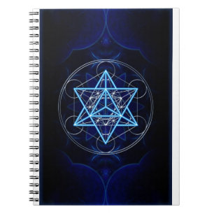 Cuaderno Metatrons dado - Merkaba estrella Tetraeder -