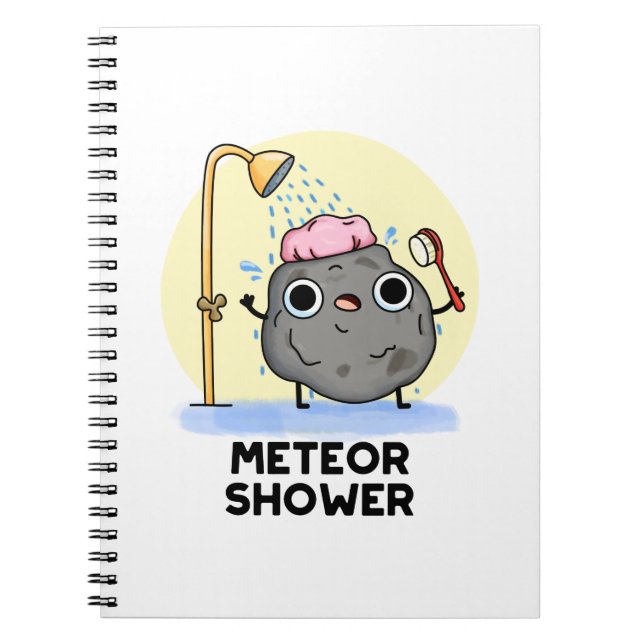 Cuaderno Meteor Shower Funny Science Pun (Frente)